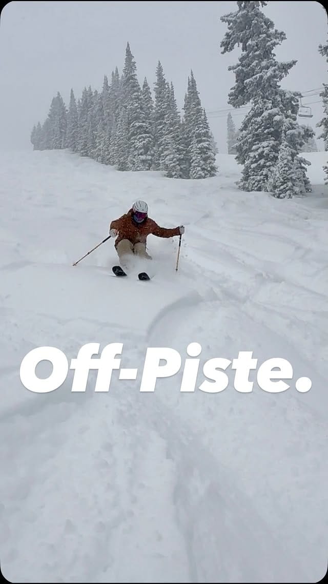 A few sneaky powder laps, frame from the video